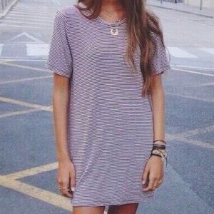 RARE Brandy Melville striped t shirt dress